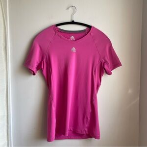 Adidas Pink Tshirt Climalite Techfit size S